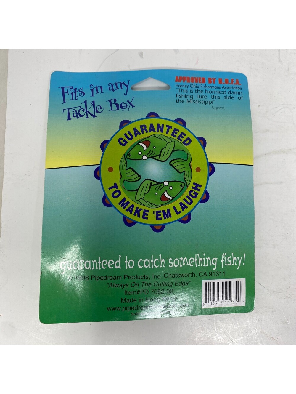 Vintage 1998 Pipedream Booby Fishing Lure Gag Gift Novelty As Seen on TV Sealed - Picture 2 of 3